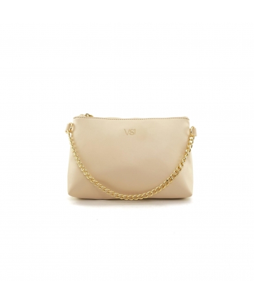 VSI ENVIE Pochette cream vegan women's bag apple adjustable shoulder strap zipper chain Made in Italy