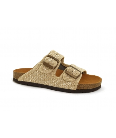 VSI CONNY Ciabatte vegan doppia fascia canapa plantare anatomico Made in Italy