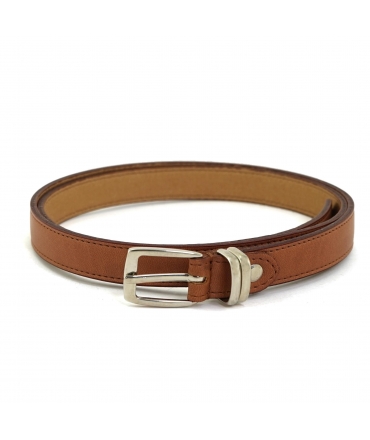 VSI BRIXA Vegan Belt with Thin Apple and Square Buckle Made in Italy