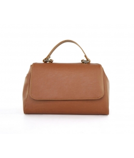 VSI BRITTANY Borsa marrone vegan a mano mela tracolla regolabile Made in Italy