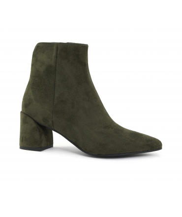 VSI GEIA Botines veganos verdes con tacón bajo Made in Italy