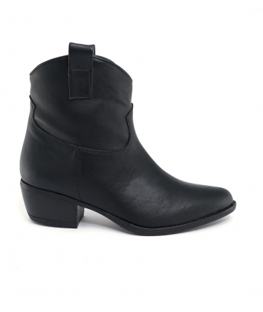 VSI TEXAS Texans vegan black low corn heel zapatos veganos impermeables Made in Italy