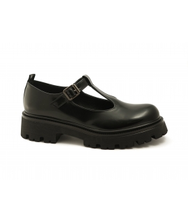 VSI SOHO Mary Jane low shoes beb vegan black thick sole Made in Italy