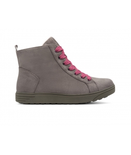 JANA Sneakers alte vegan colorate Donna riciclate con lacci e zip laterale