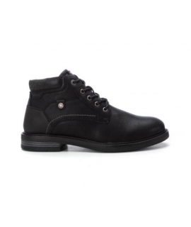 Bottines vegan pour homme REFRESH avec lacets noirs et zip