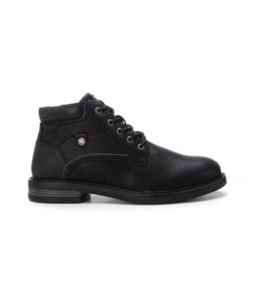 Bottines vegan pour homme REFRESH avec lacets noirs et zip