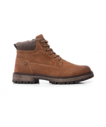 Bottes végétaliennes marron à lacets pour homme REFRESH, chaussures d'hiver