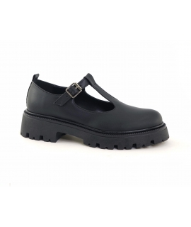 VSI SOHO vegane Mary Jane Halbschuhe für Babys, schwarz aber Made in Italy