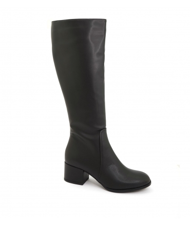 VSI NEDA Corn Boot Below the Knee Heel Zip Vegan Shoes Made in Italy