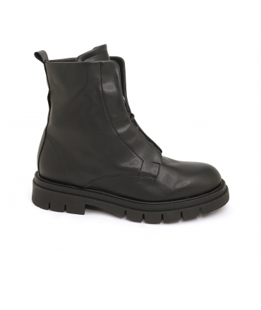 VSI AXEL Weiche schwarze vegane Amphibien 4 Schlaufen Mais wasserdichte Schnürsenkel vegane Schuhe Hergestellt in Italien