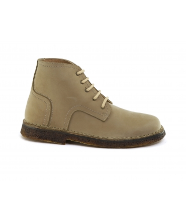 VSI IMMEL Unisex vegane Nubuk-Stiefelette mit Schnürsenkeln, hergestellt in Italien