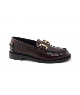 VSI AMALIA mocassini vegani rossi lucidi morsetto Made in Italy