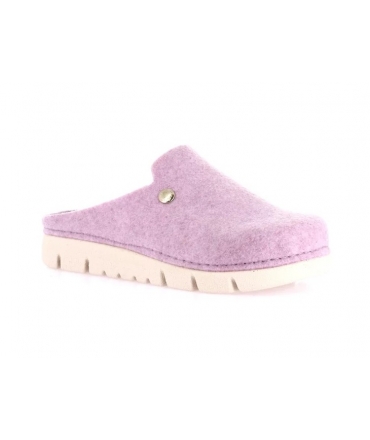 GRUNLAND vegane HATE-Hausschuhe Damen-Hausschuhe aus recyceltem Lila