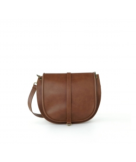 VSI INDA small Borsa Vegan Donna tracolla bottone impermeabile mezza luna