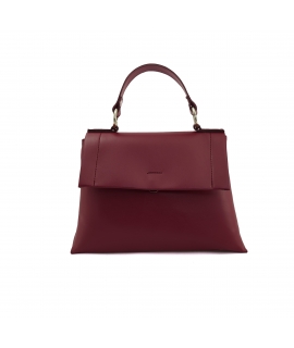 VSI IBIS Bolso ecológico de manzana vegano color vino con bandolera extraíble hecho en Italia