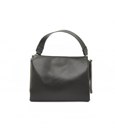 VSI OFIDIA Borsa vegan nera mela tracolla removibile regolabile waterproof ecologica ec