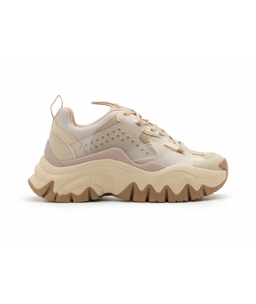 BUFFALO Vegan TRAIL ONE beige Baskets compensées chunky femme