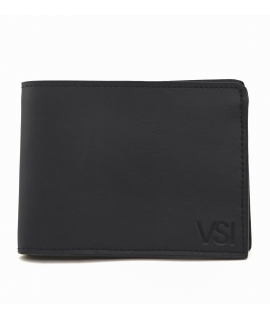 Tarjetero VSI RIPOLI impermeable negro maíz vegano hecho en Italia