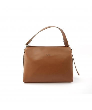 Sac végan VSI OFIDIA marron pomme, bandoulière amovible et réglable, imperméable et écologique