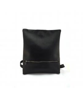 VSI SACI Zainetto vegan Donna nero cinghie regolabili zip impermeabile