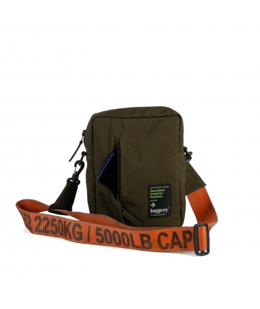 JAGGERY Borsello riciclato vegan tracolla tela militare