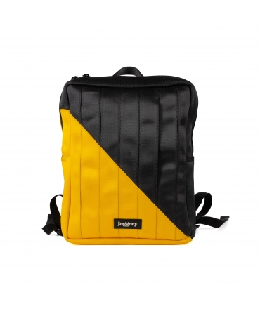 JAGGERY Sac à dos recyclé ceintures de sécurité sac ordinateur sac vegan