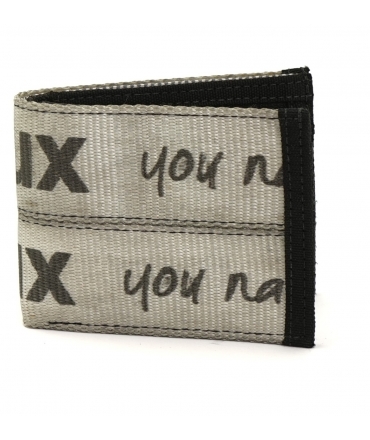 JAGGERY Vegan Wallet Grey Recycled Card Holder and Coin Purse Cargo Strap