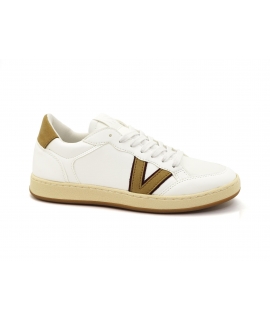 Zapatillas veganas blancas VSI VERTIGO, zapatos veganos de maíz, V colorida, hechas en Italia