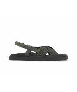 ECOALF Gold vegan sandals for women, recycled, green, with eco-friendly cross straps