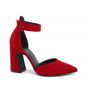 VSI LIRI Scarpe Donna decolletè cinturino tacco punta vegan shoes Made in Italy