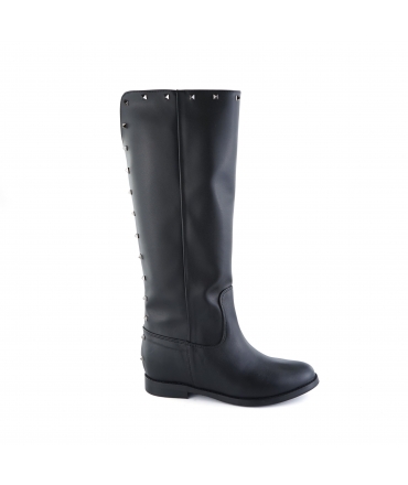 VSI MIDA Zapatos de mujer Biopolioli Boots punta redonda tachuelas zapatos veganos de cuña interna