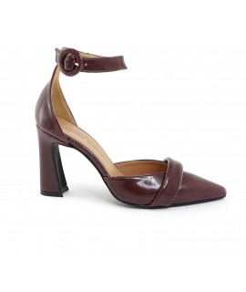 VSI NESTA Veganer Dekollet&eacute;-Zehen-Absatz mit Schnalle Made in Italy