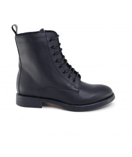 VSI ESTER Anfibi vegan eleganti neri 8 buchi mais lacci impermeabili scarpe vegan Made in Italy