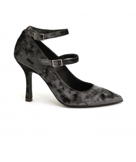 VSI VEL Decollet&egrave; vegan punta doppio cinturino tacco rocchetto Made in Italy