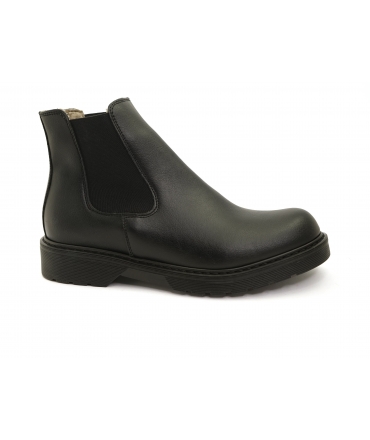 VSI TORONTO Beatles Bottes rembourrées unisexes en fausse fourrure noire imperméables