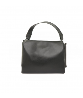 Sac v&eacute;gan noir VSI OFIDIA avec pomme, bandouli&egrave;re amovible et r&eacute;glable, imperm&eacute;able et &eacute;cologique