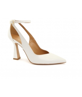 VSI ANISSA Decolletè sposa cut out bianche tacco rocchetto punta chiusa scarpe vegan Made in Italy
