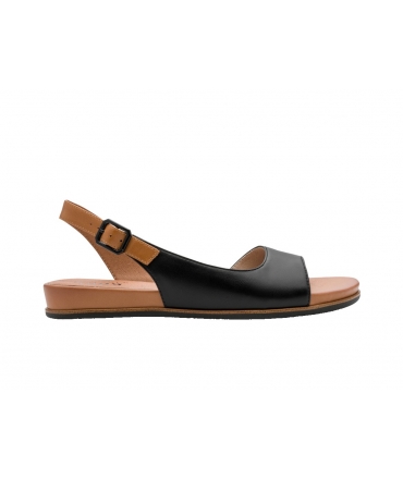 JANA women's black vegan summer sandals wedge strap band vegan summer shoes