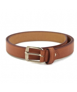 Ceinture en cuir teinté pomme vegan VSI FIRA avec boucle ronde artisanale Fabriquée en Italie