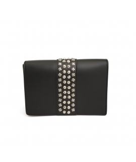 VSI GORI Vegan Clutch Bag corn studs removable shoulder strap made in Italy