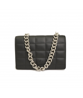 VSI SIGNA Clutch-Tasche Veganer Mais-Schultergurt gesteppte Kette wasserdichter Öko-Knopf