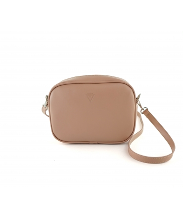 VSI MEI Bolso vegano rectangular con bandolera extraíble, cremallera, pochette hecho en Italia
