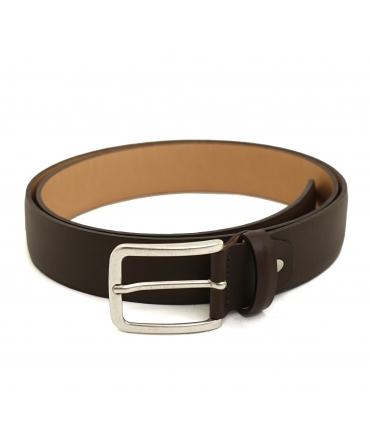 VSI NAT Men's vegan dark brown corn belt handcrafted Made in Italy