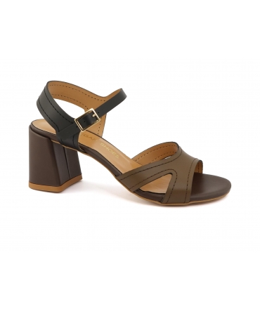 VSI CALIMA Multicolored Vegan Sandals with Wide Heels and Straps Made in Italy