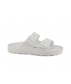 NATURAL WORLD ciabatte  gomma vegan mare piscina bianche doppia fascia Unisex