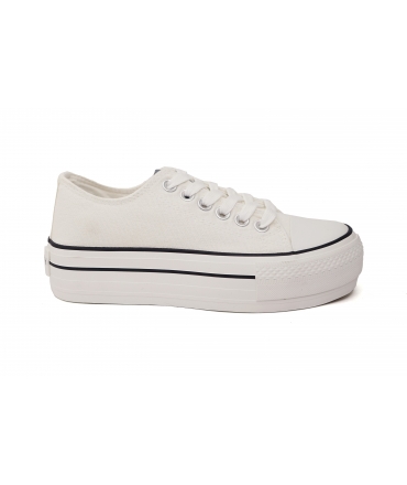 NATURAL WORLD weisse vegane Schuhe Plateau-Sommersneaker aus Baumwolle vegane Schuhe