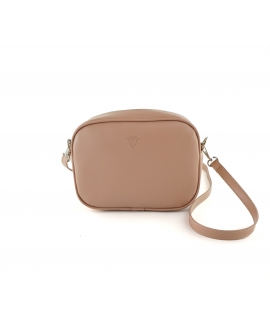 VSI MEI Sac à main végétalien rectangulaire avec bandoulière amovible, fermeture éclair, pochette fabriqué en Italie