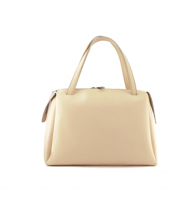 Sac vegan VSI ALIANA crème pomme zip bandoulière réglable amovible Fabriqué en Italie