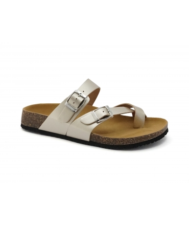 VSI MALI Chaussures Femme Tongs chaussures vegan boucles Made in Italy