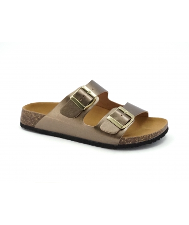 VSI GIAMI Zapatos de mujer Pantuflas zapatos veganos hebillas Made in Italy